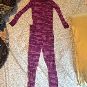 Little Sleepies Purple Camo Kids Pajama Set